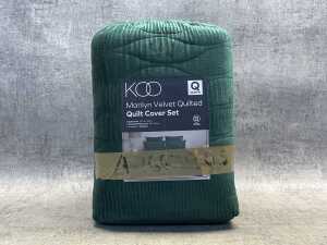 Koo Marilyn Velvet quilt cover set size Q