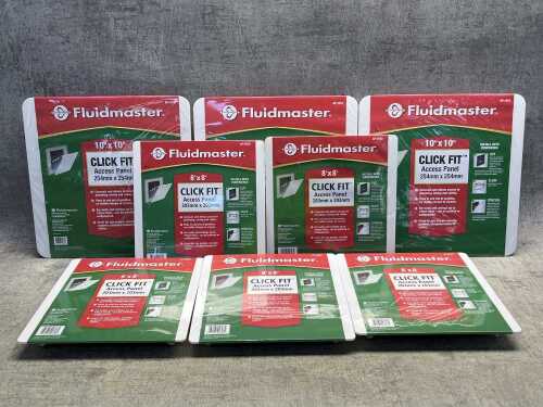 Group of Fluidmaster Click Fit access panels