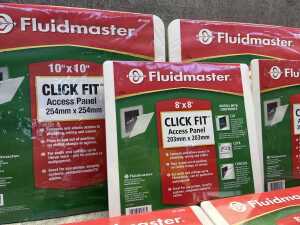 Group of Fluidmaster Click Fit access panels - 2