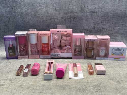 Group of MCoBeauty products