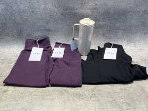 Three pairs of LSKD leggings size L