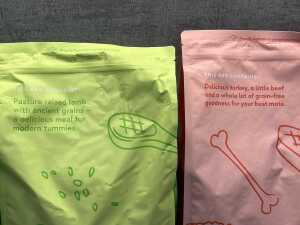 Three packs of Scratch dog food - 2