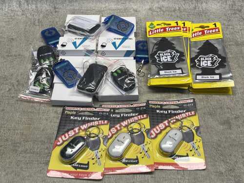Group of car accessories