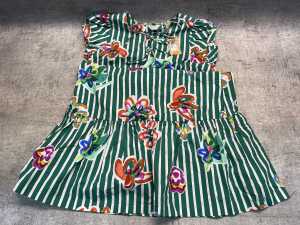 Gorman Abstract Flower Tie Smock Dress size 10