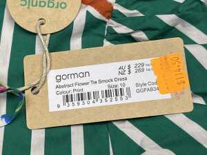 Gorman Abstract Flower Tie Smock Dress size 10 - 4