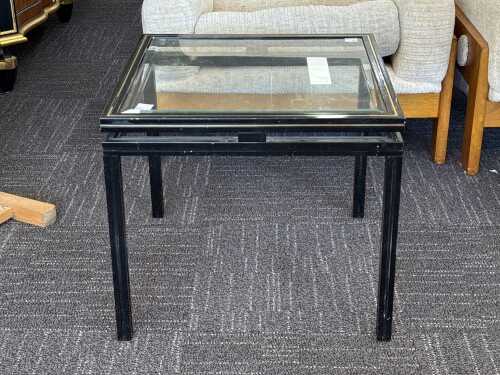 Pierre Vandel glass top side table