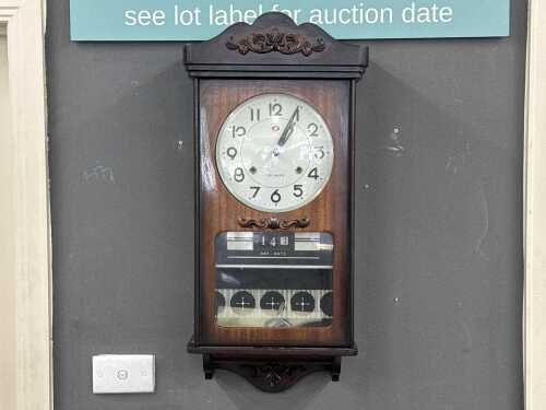 Korean thirty day timber wall clock