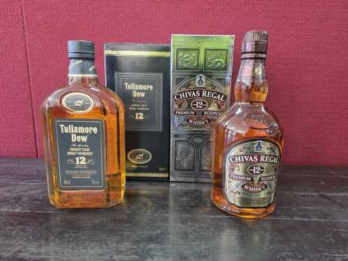 Mixed 12-year-old whisky, two bottles