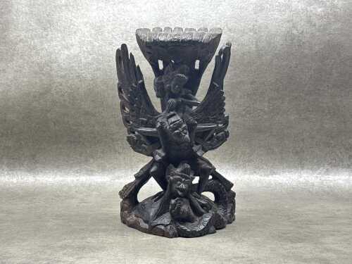 Carved ebony figure of Garuda