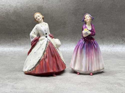 Two Royal Doulton porcelain figures