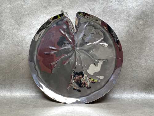 Michael Aram stainless steel lily pad tray