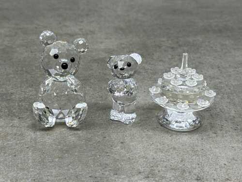 Three Swarovski Crystal figures