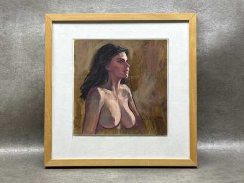Roz McQuillan, Tijana. Oil painting on linen.