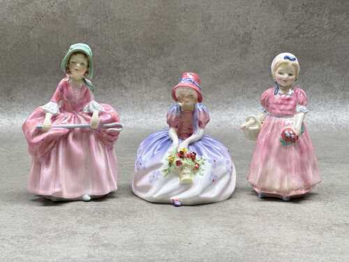 Three Royal Doulton porcelain figures