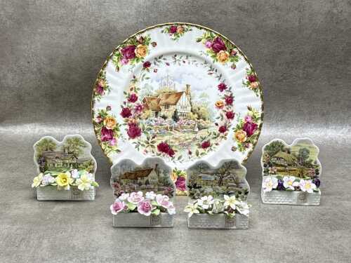 Royal Albert 'Cottage' themed porcelain pieces