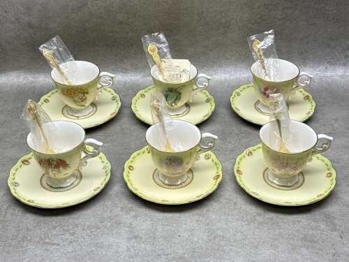 Set of six Gumnut Babies porcelain duos