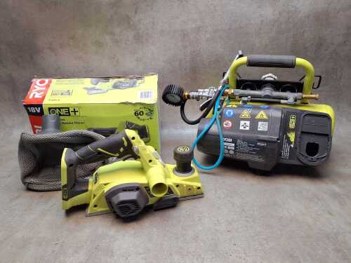 Two Ryobi power tools