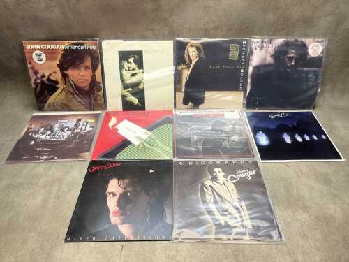 Ten '80s Rock and Pop vinyl records