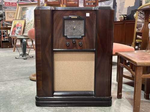 Tasma Art Deco console radio