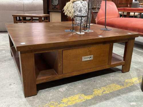 Modern timber coffee table