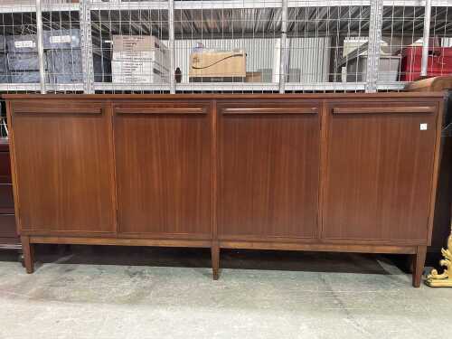 Mid-century modern teak veneer sideboard