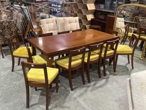 Mid-century modern teak dining suite