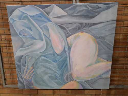K. Hopwood, (Contemporary nude) 2018, oil painting on canvas