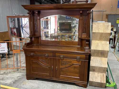 Antique Australian Art Nouveau buffet