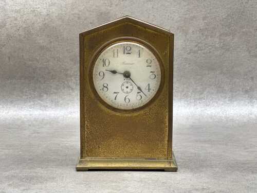 Antique Ansonia gilt metal mantel clock
