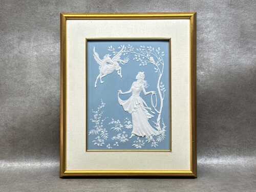 George McMonigle for the Franklin Mint, Athena and Pegasus porcelain panel