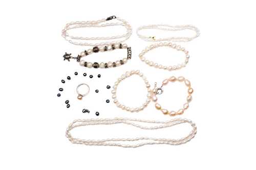 Collection of freshwater pearl jewellery