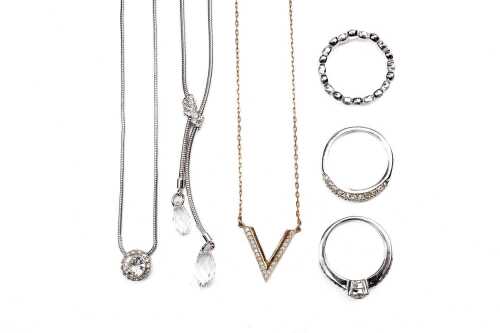 Collection of Swarovski crystal jewellery