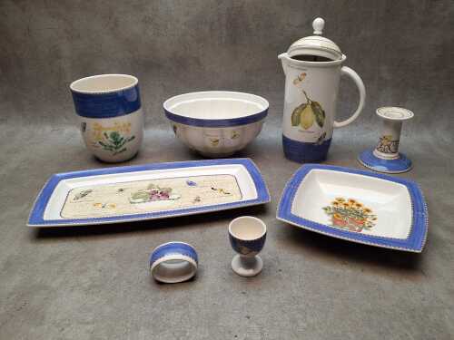 Wedgwood 'Sarah's Garden' blue porcelain kitchenware