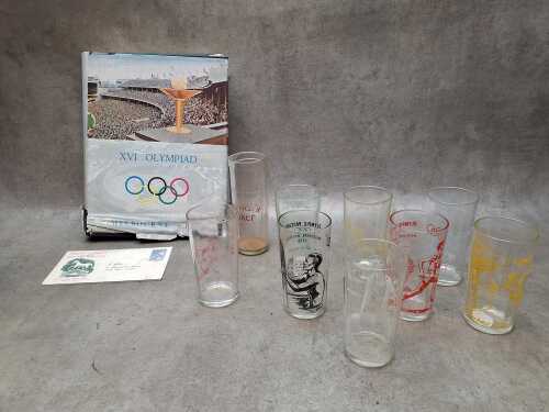 Group of Melbourne 1956 Olympic Games memorabilia