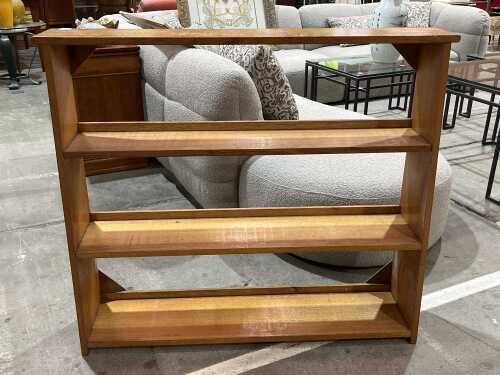 Mid century timber open display bookcase