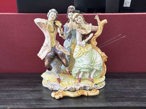 Capodimonte porcelain music trio
