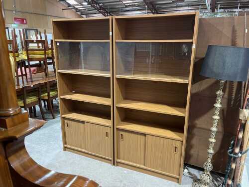 Pair of mid-century wall units