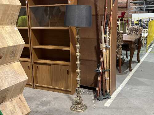 Bronze tone standard lamp