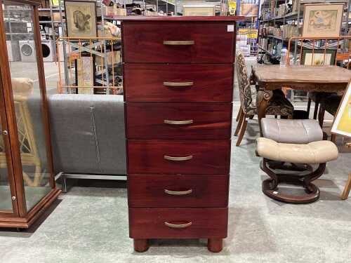 Mahogany tallboy