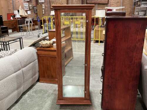 Timber display cabinet