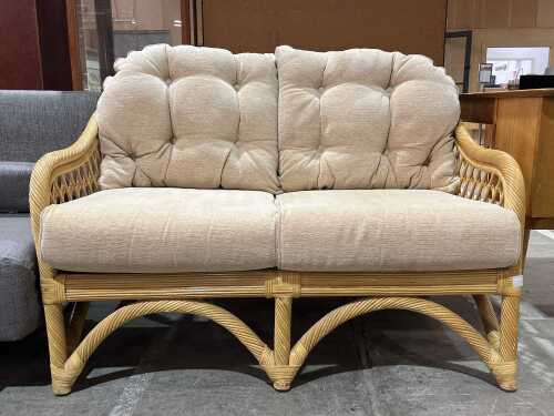 Mid century Cane two seater sofa