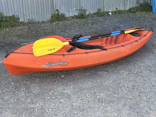Wilderness Kayaks 2.6m sea kayak with two paddles