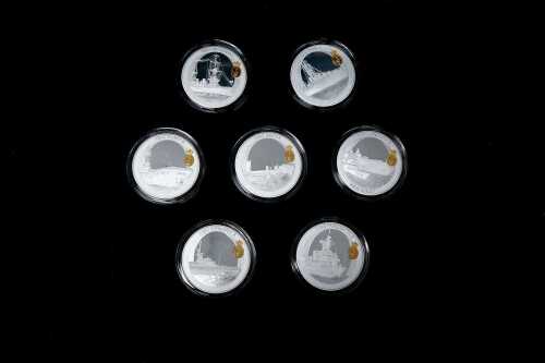 2013 Pride in the Fleet Our Nation Our Navy limited-edition medallion set.