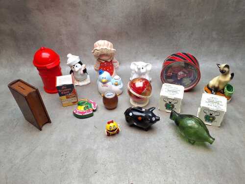 Collection of money boxes