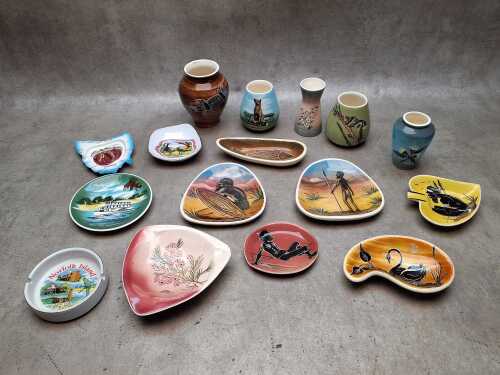 Australian themed pottery including Studio Anna