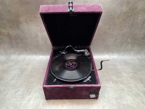 HMV portable gramophone