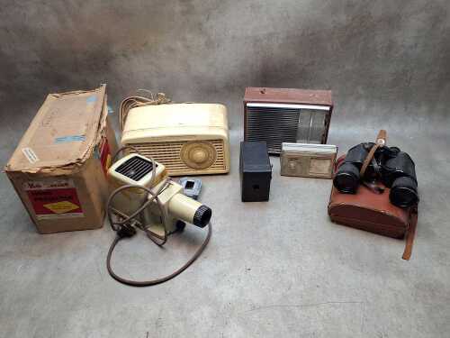 Radios and photographic equipment