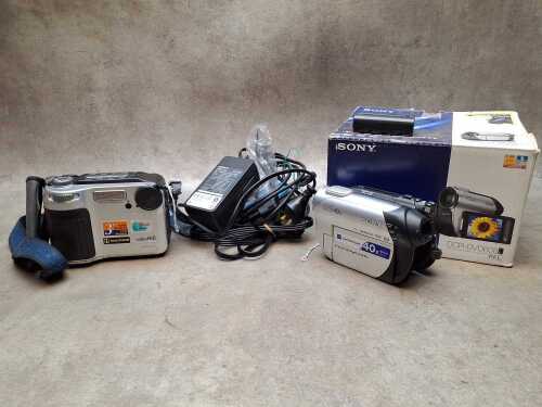 Two Sony Handycam video cameras