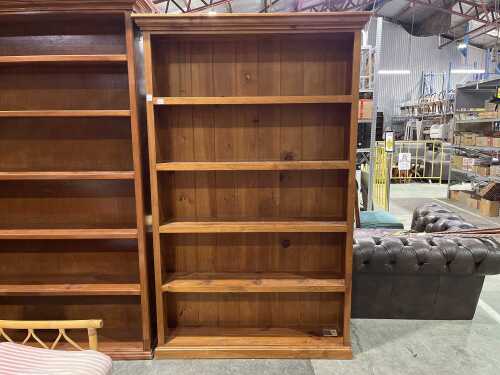 Timber bookshelf