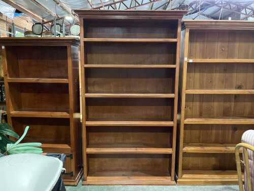 Timber bookshelf